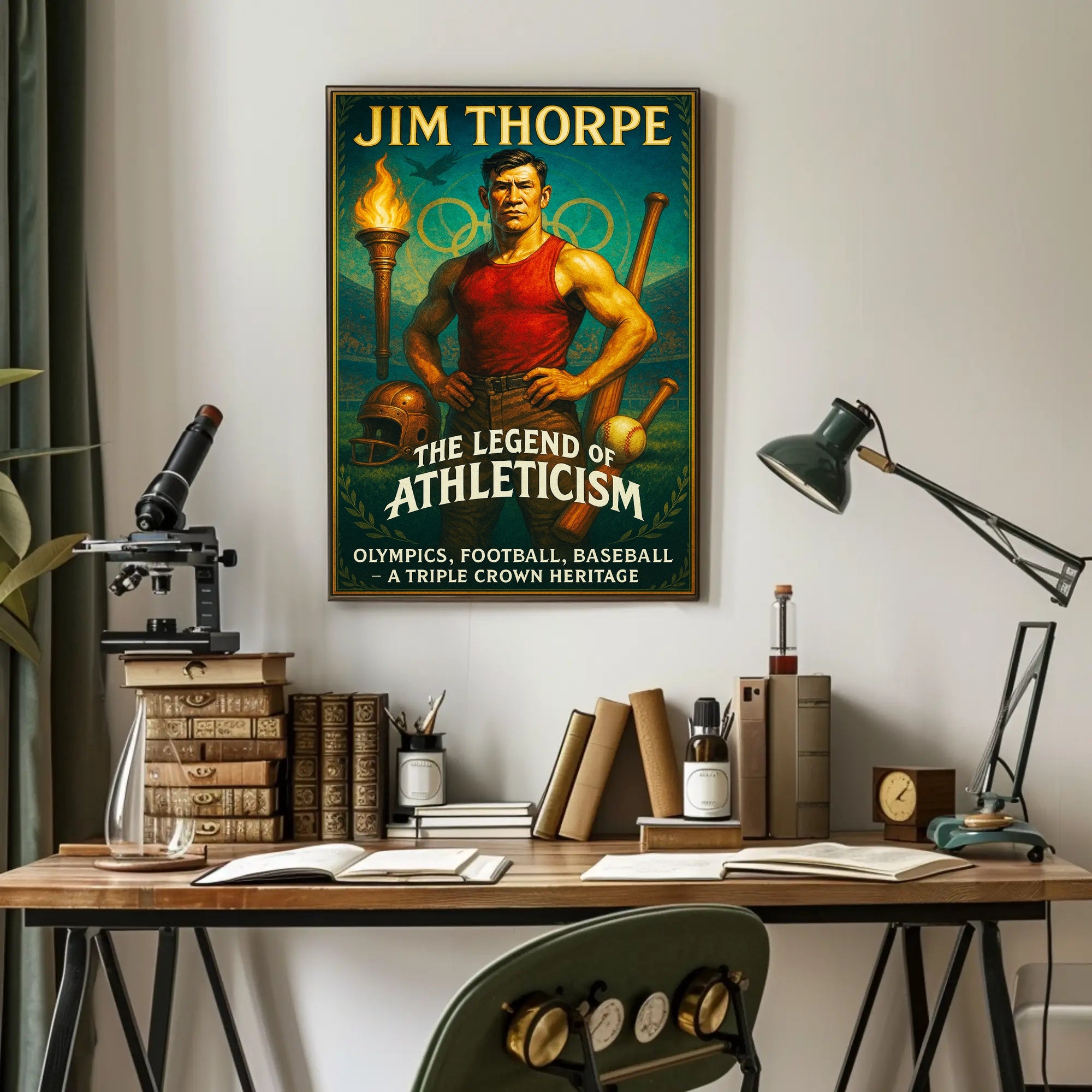 Jim Thorpe The Legend of Athleticism Poster PosterGoat
