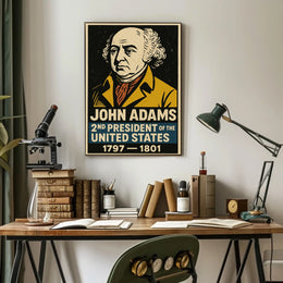John Adams 2nd President Poster