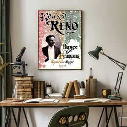Edward Reno Vintage Magic Performance Cultural Poster