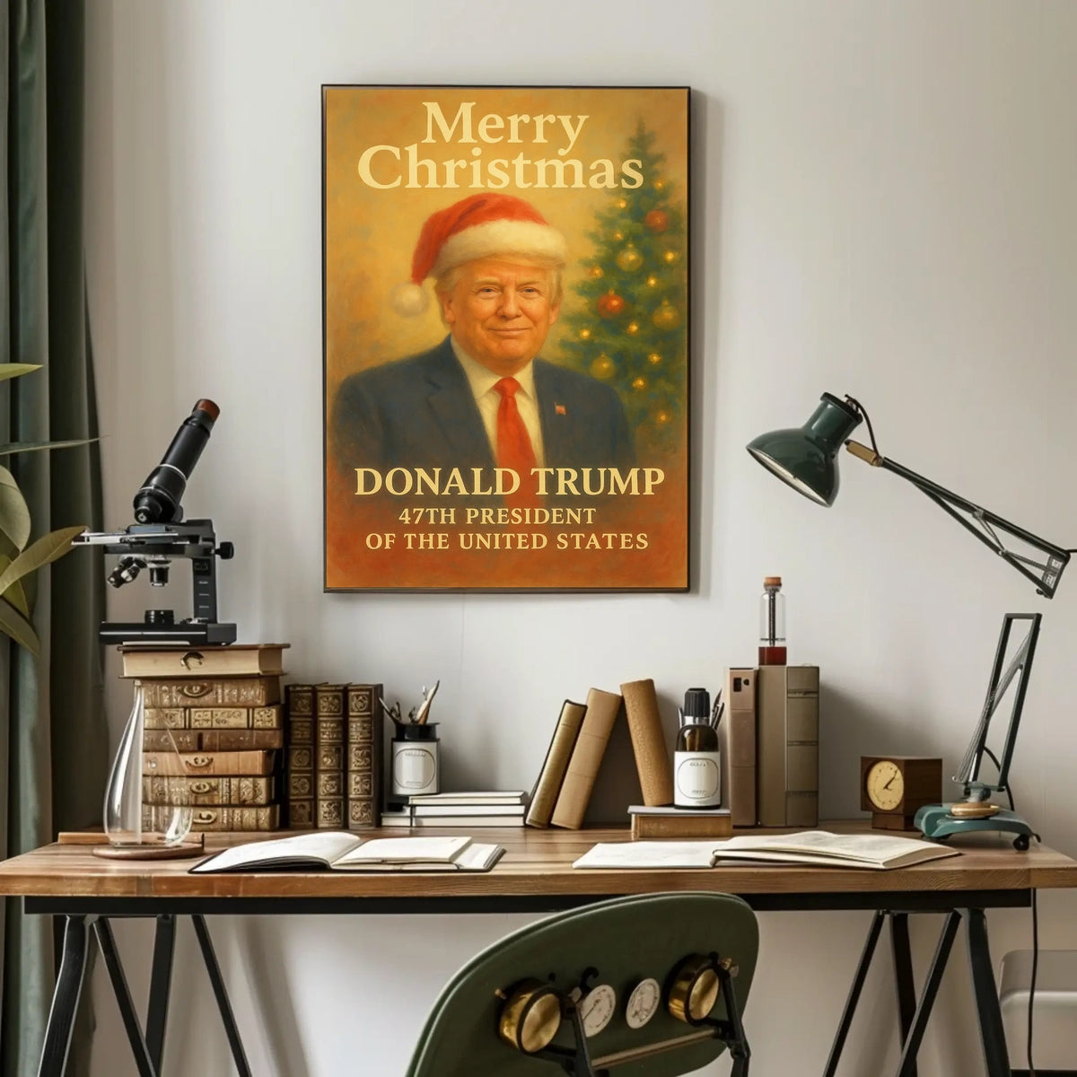 Donald Trump Merry Christmas Presidential Political Poster