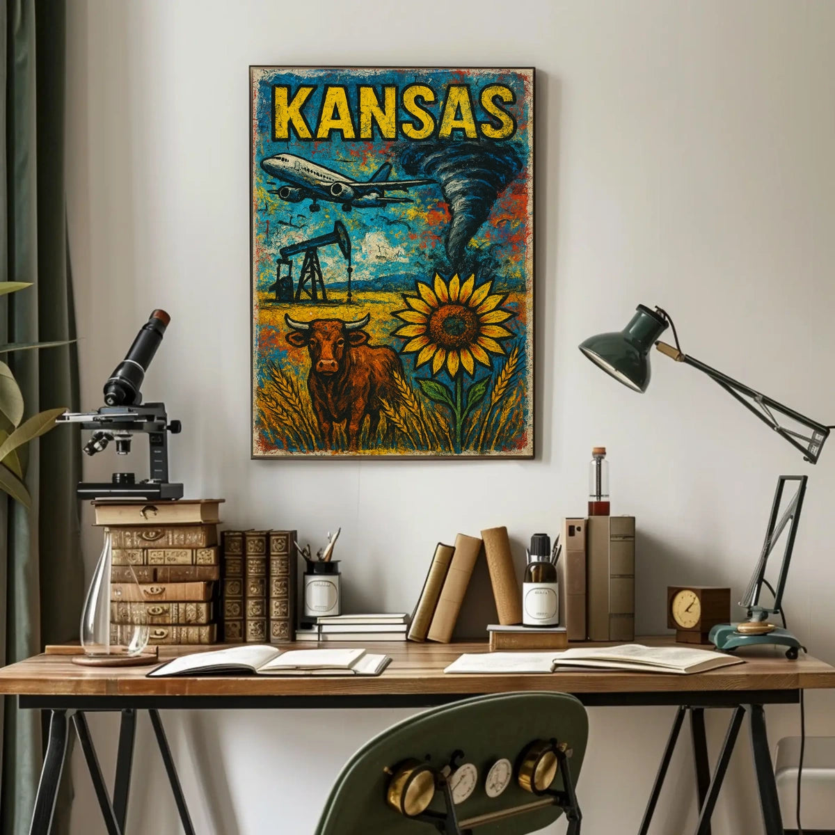 Kansas A Vibrant Landscape Poster