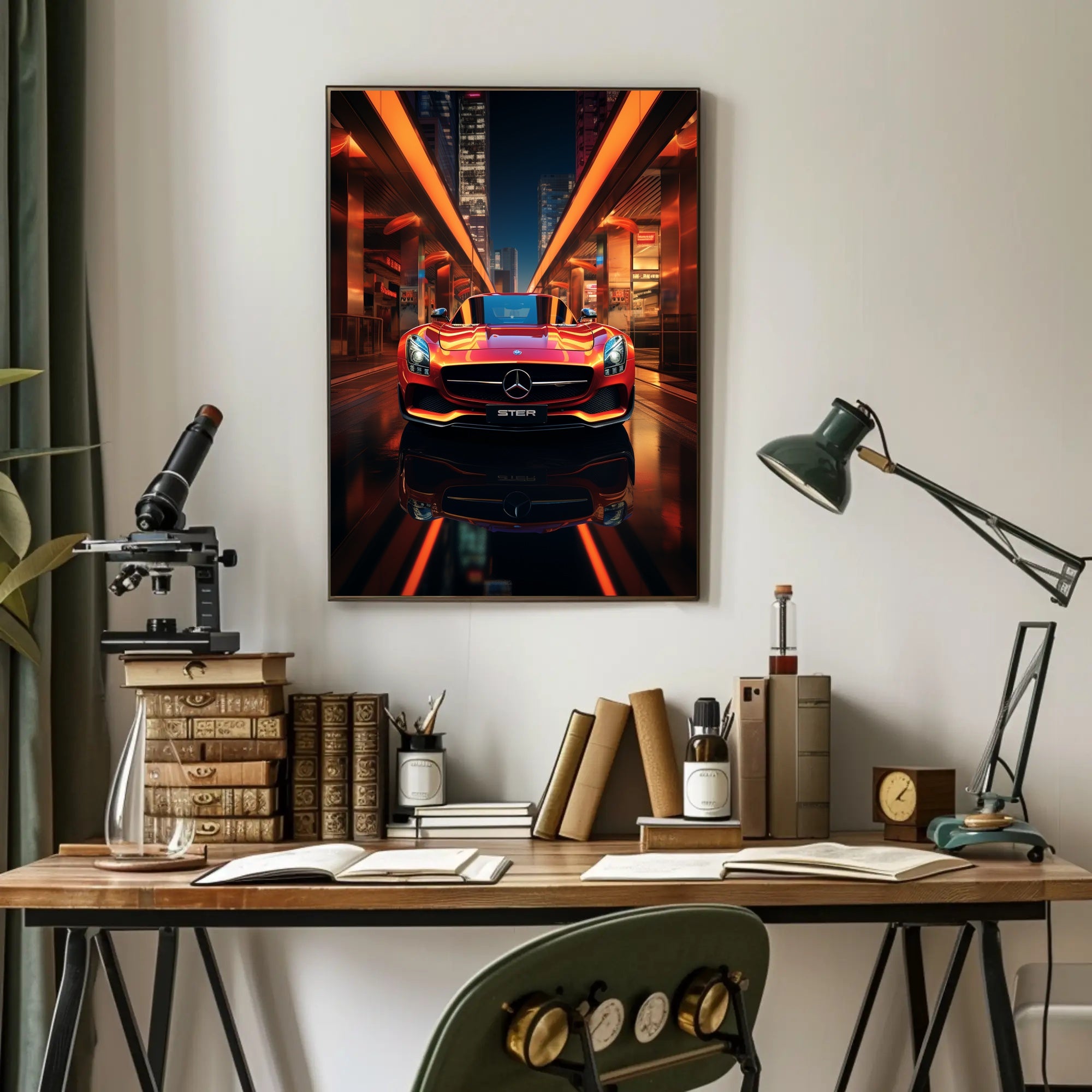 Urban Elegance on Wheels Poster PosterGoat