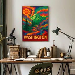 Vibrant Washington Landscape Poster