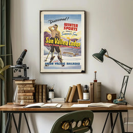 Winter Sports Adventure Sun Valley Travel Poster PosterGoat