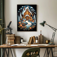 Enchanted Gingerbread Cottage Poster