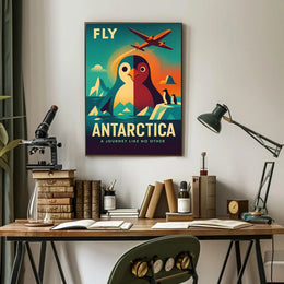 Antarctica Adventure Vintage Travel Art Poster PosterGoat