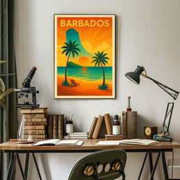 Barbados Sunset Poster