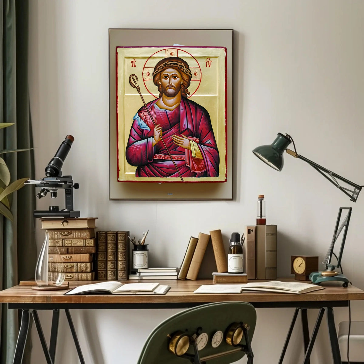 Iconic Religious Figure Poster