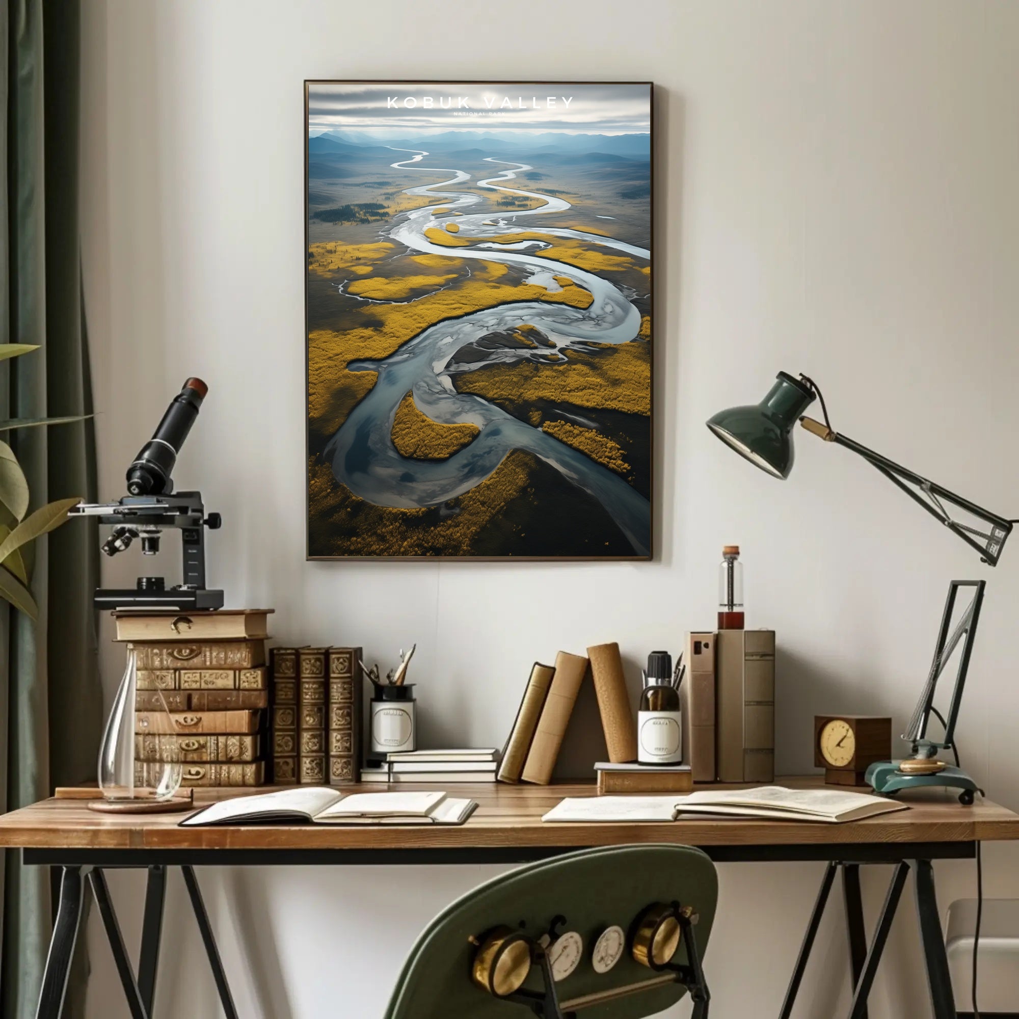 Kobuk Valley National Park Travel Poster Vintage Print