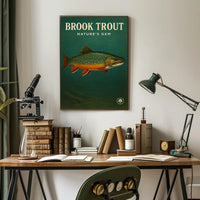Brook Trout Nature's Gem Wall Art Print PosterGoat