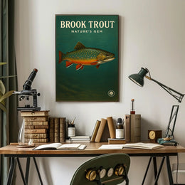 Brook Trout Nature's Gem Wall Art Print PosterGoat