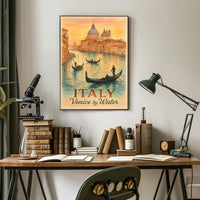 Italy Venice by Water Poster