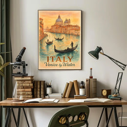 Italy Venice by Water Poster