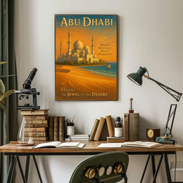 Discover Abu Dhabi's Heritage in Travel Poster