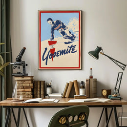 Yosemite Ski School Adventure Poster