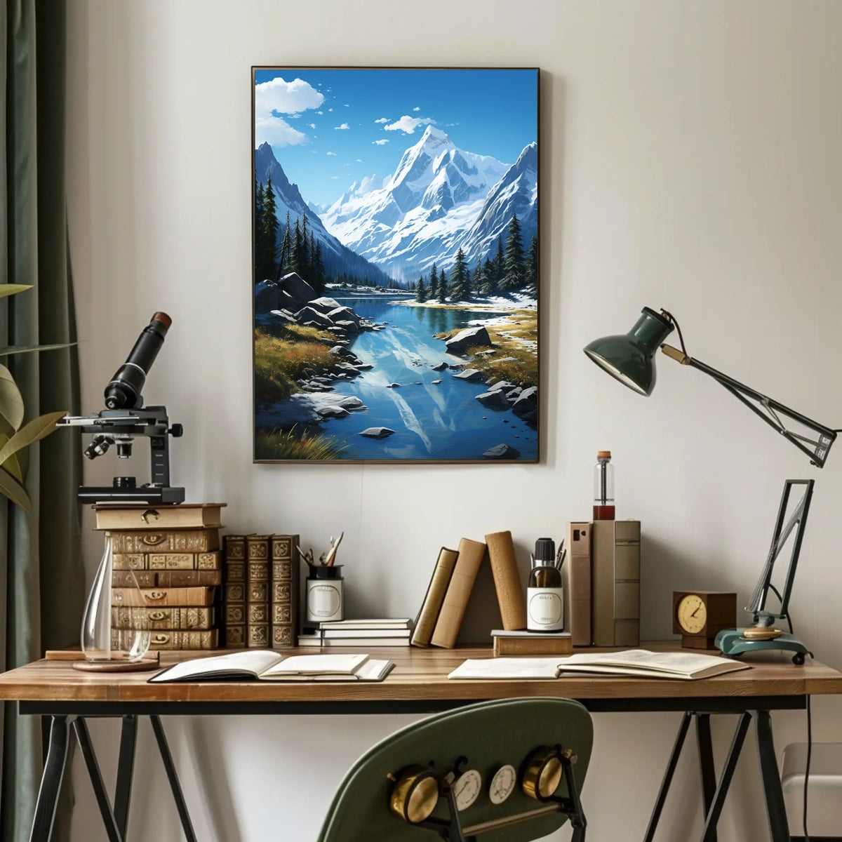 Majestic Mountain Landscape Poster