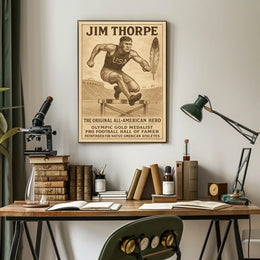 Celebrating Jim Thorpe The Original All-American Hero Jim Thorpe Poster