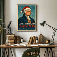 George Washington Christmas Poster
