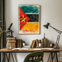 Abstract Representation Of A Flag Poster