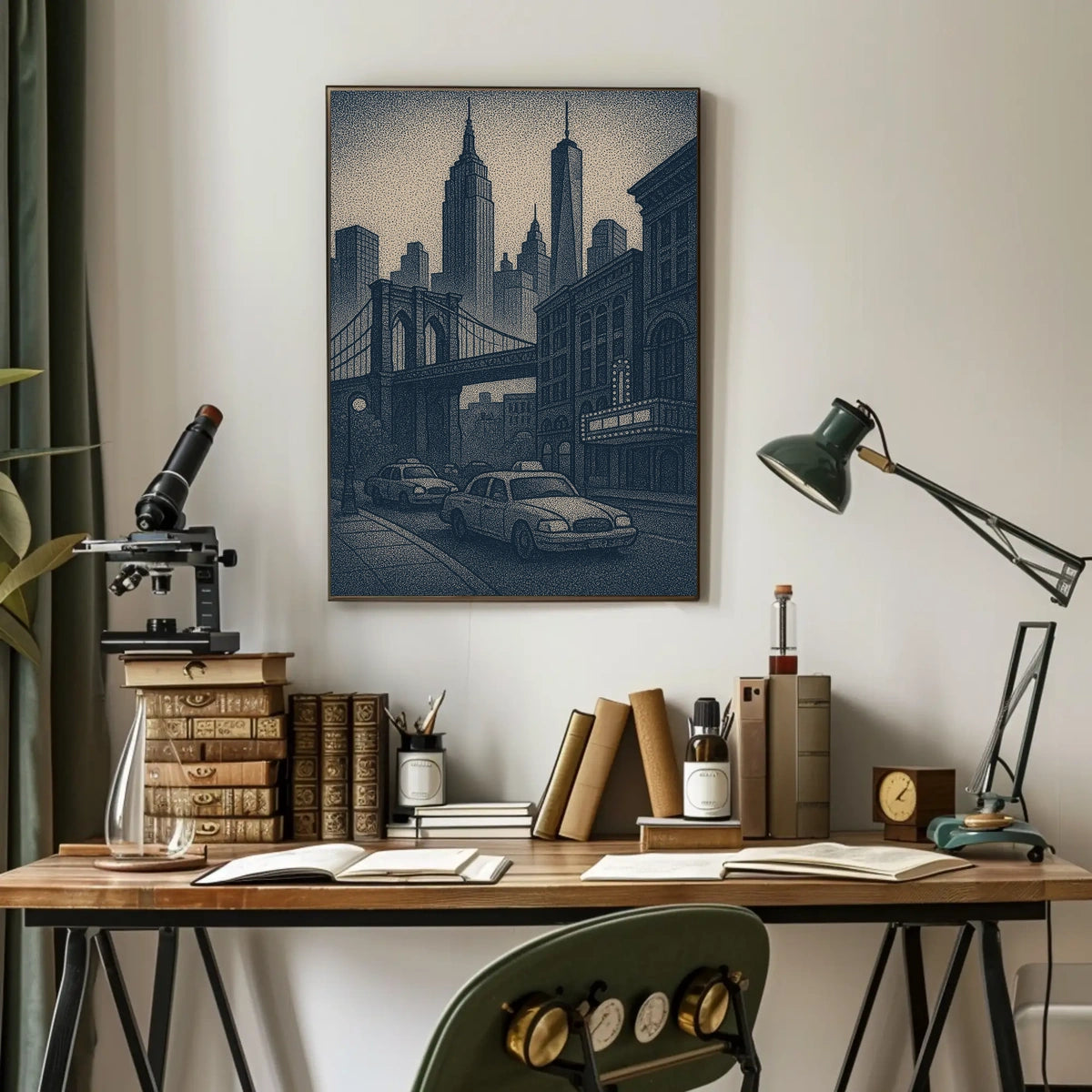 New York City Skyline Art Poster