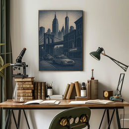 New York City Skyline Art Poster