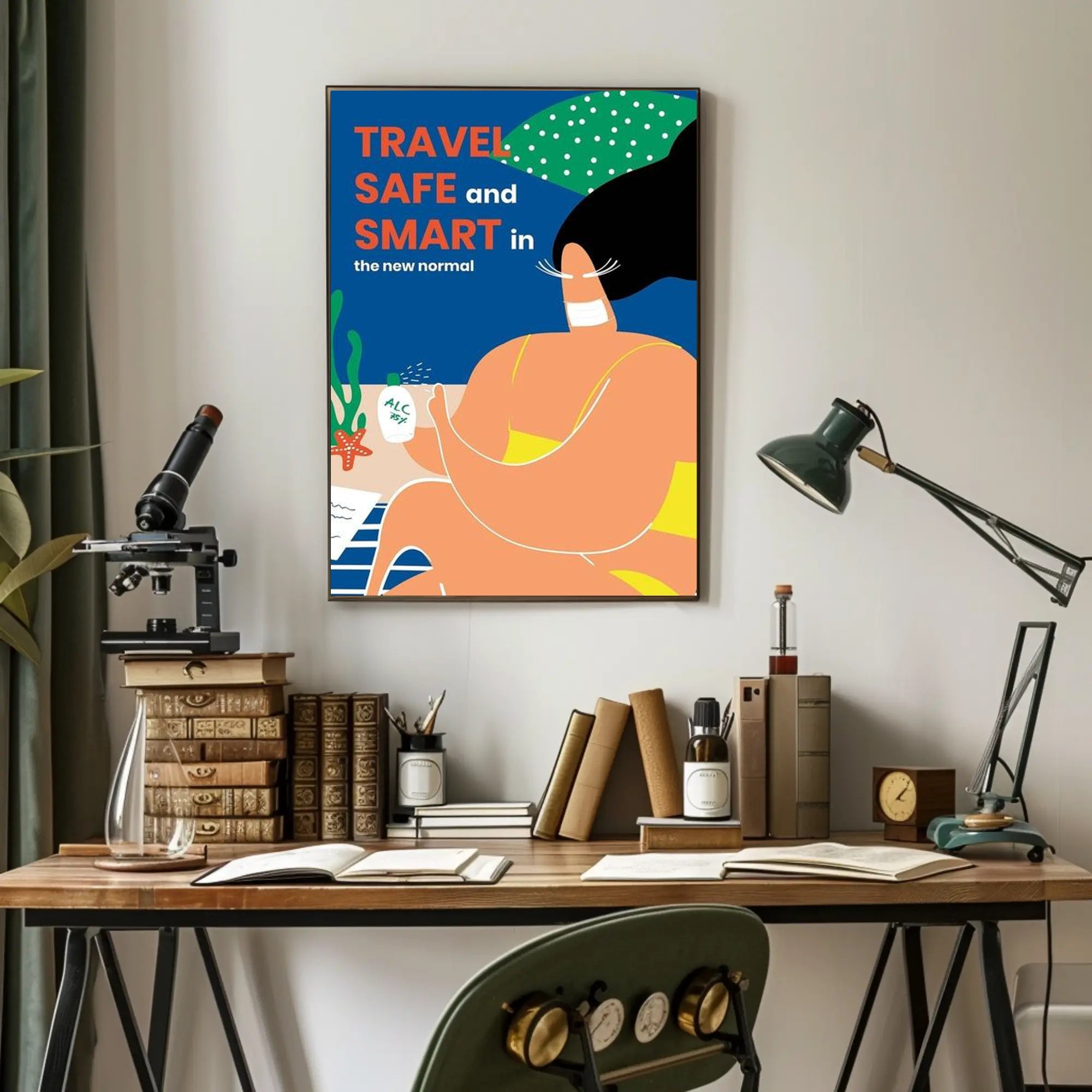 Travel Safe and Smart Poster PosterGoat