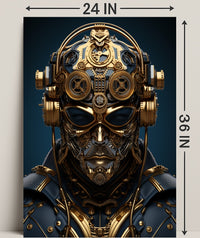 Steampunk Cyborg Poster PosterGoat