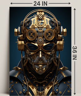 Steampunk Cyborg Poster PosterGoat