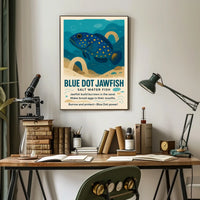 Blue Dot Jawfish Poster