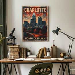 Charlotte Skyline Poster