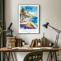 French Riviera Scenic View Poster PosterGoat