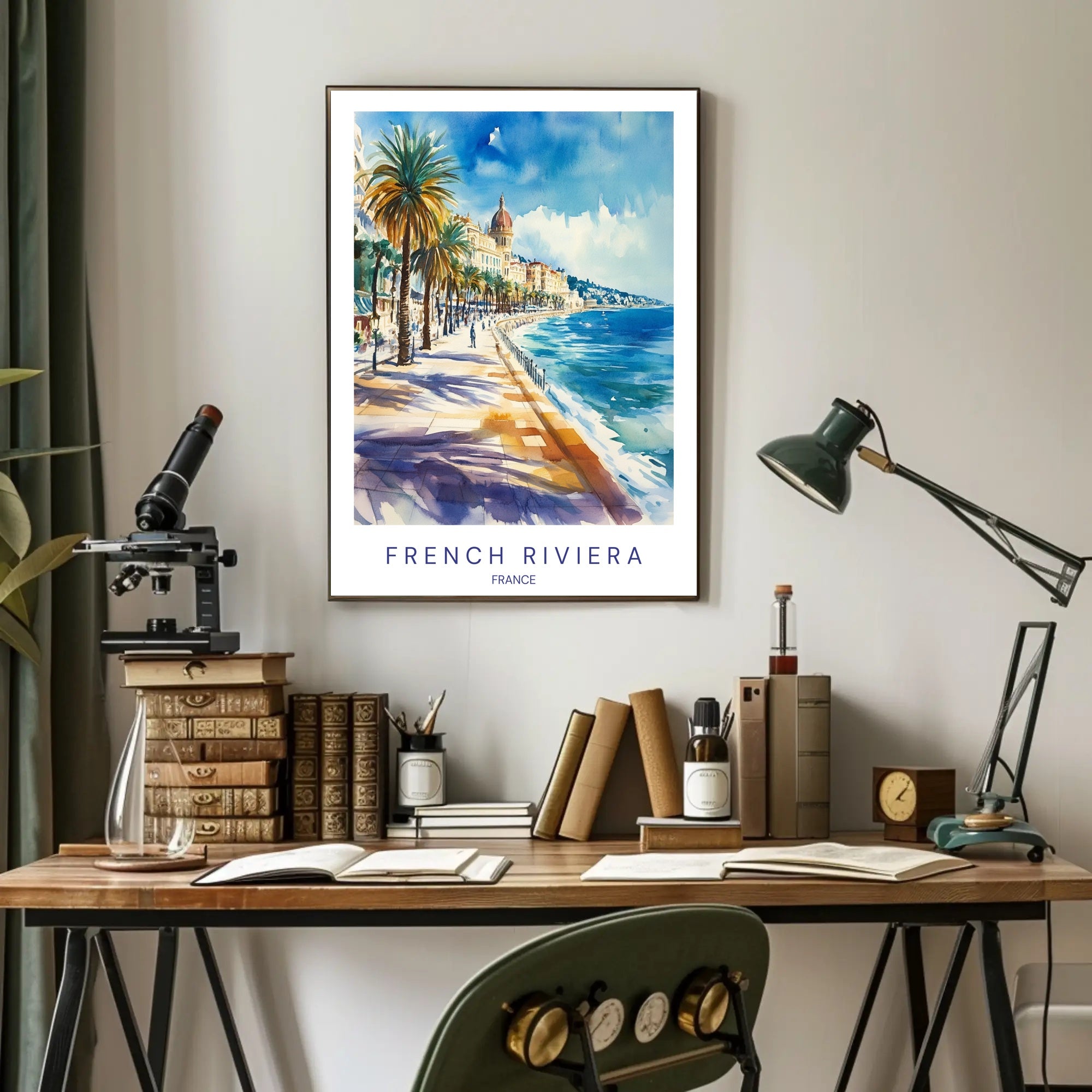 French Riviera Scenic View Poster PosterGoat