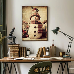 Festive Snowman Delight Poster