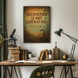 Freedom Within: Vintage Liberation Art Poster