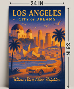 Los Angeles City of Dreams Poster Print PosterGoat
