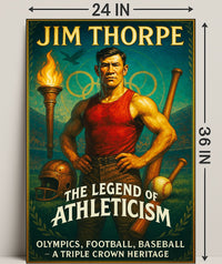 Jim Thorpe The Legend of Athleticism Poster PosterGoat