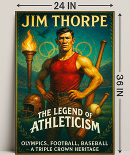 Jim Thorpe The Legend of Athleticism Poster PosterGoat