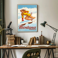 Montana Vermala Ski Resort Poster PosterGoat