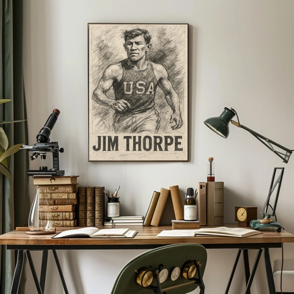 Jim Thorpe Athletic Legend Poster