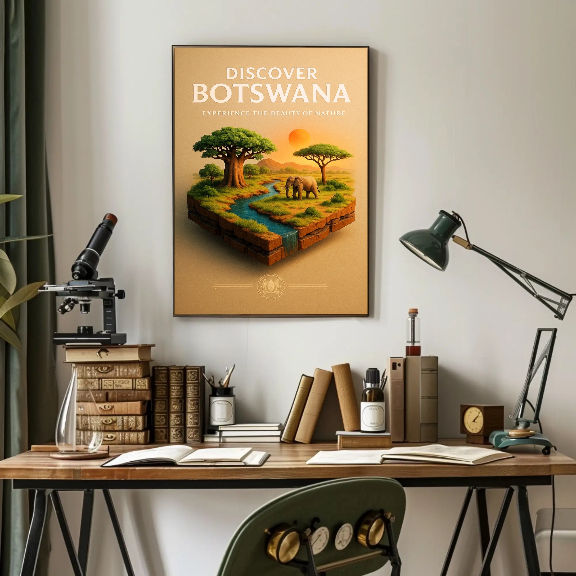 Discover Botswana Poster PosterGoat