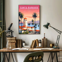 Santa Barbara Serene Escape Travel Poster