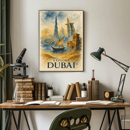 Discover the Wonders of Dubai Description Immerse yourself in Poster