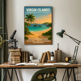 Virgin Islands Caribbean Paradise Poster