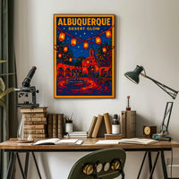 Albuquerque Desert Glow Poster