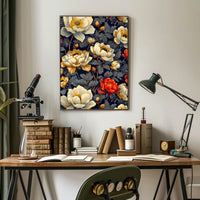 Floral Elegance Wall Art Print for Home Decor
