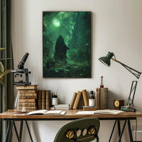 Mysterious Sorcerer in Enchanted Forest Fantasy or Mythology Poster PosterGoat