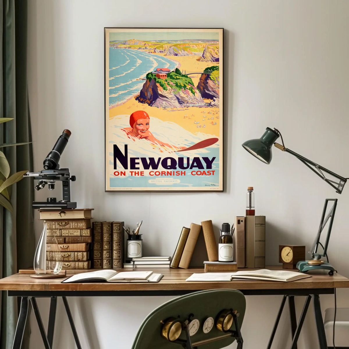 Newquay On The Cornish Coast Poster