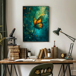 Enchanting Butterfly Scene in Fantasy or Mythology Poster