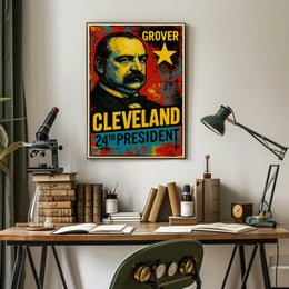 Grover Cleveland 24th President of the United States Graffiti Pop Art Poster