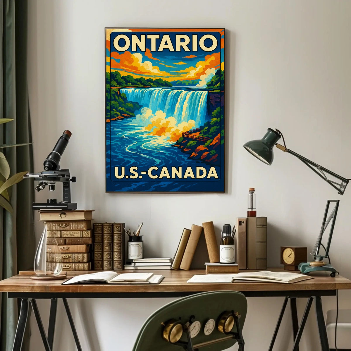 Ontario Canada United States Niagara Falls Poster